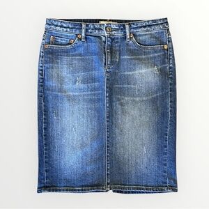 UNIQLO Distressed Denim Pencil Skirt Women’s Size 4